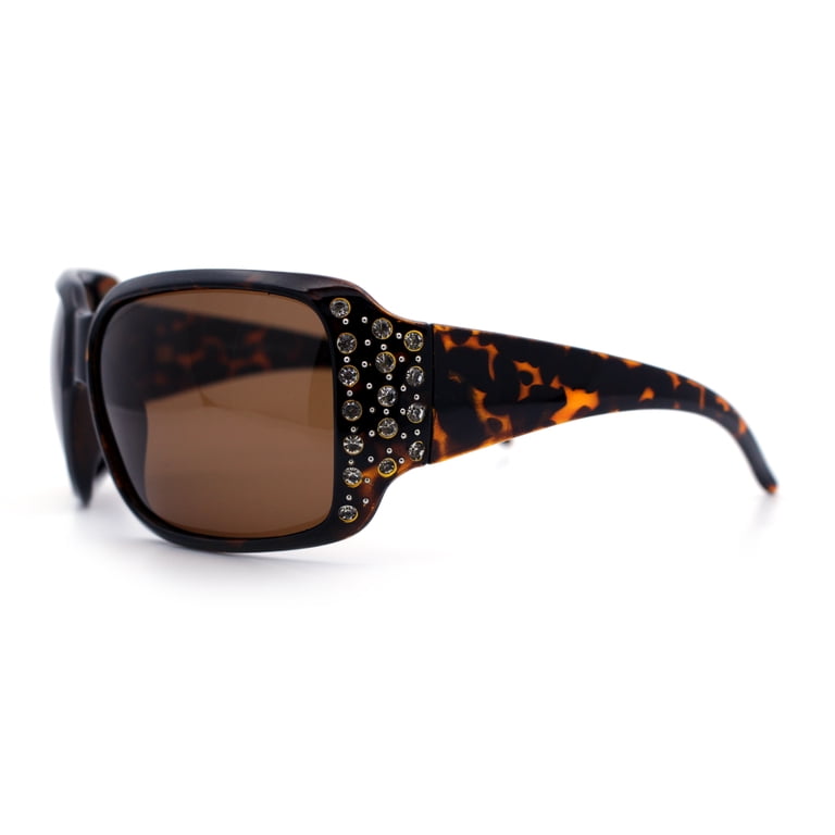 SA106 Large Adult Frame Polarized Lens Oversize Rhinestone  display picture 3