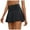 Black, variant on EHRWE Workout Shorts For Women Solid Color High Waisted Leggings Running Workout Soft Yoga Shorts Skirts Classic