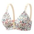 thumbnail image 2 of Women's Wireless Bra JIANLAI Plus Size Supportive Seamless Bras Full Coverage Push Up Comfortable No Underwire Tshirt Bras Khaki, 2 of 8