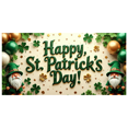thumbnail image 2 of St Patricks Day Backdrop Banner Photography Props Party Decorations Green Background Wall Decor Shamrock Rainbow Holiday Celebration Event Display, 2 of 4