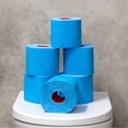 thumbnail image 4 of Blue Toilet Paper 3 ply 6 Jumbo Rolls 180 Sheets Set of 3 3 Packs of 6 Rolls Blue, 4 of 6