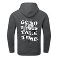 thumbnail image 4 of Mens T-Shirts Casual Hooded Sweater Printed Coat Long Sleeve Refreshing Breathable Resistant Daily Grey Tee Shirts Sizes L, 4 of 4