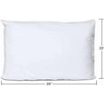 thumbnail image 2 of Pack of 24 Cotton Pillow Protectors with Zipper Closure, White Standard Size 20"X26" , Soft, Airy & Breathable Pillow Covers, Bed Bug Protection (Standard Pillow Protector 20x26, 24), 2 of 6