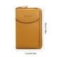 thumbnail image 4 of Cartera de cuero Bolso de hombro de cuero de PU Monedero Bolso bandolera Monedero Bolsa de almacenamiento de tarjetas de dinero, Marrón Inevent AP001028-09, 4 of 7