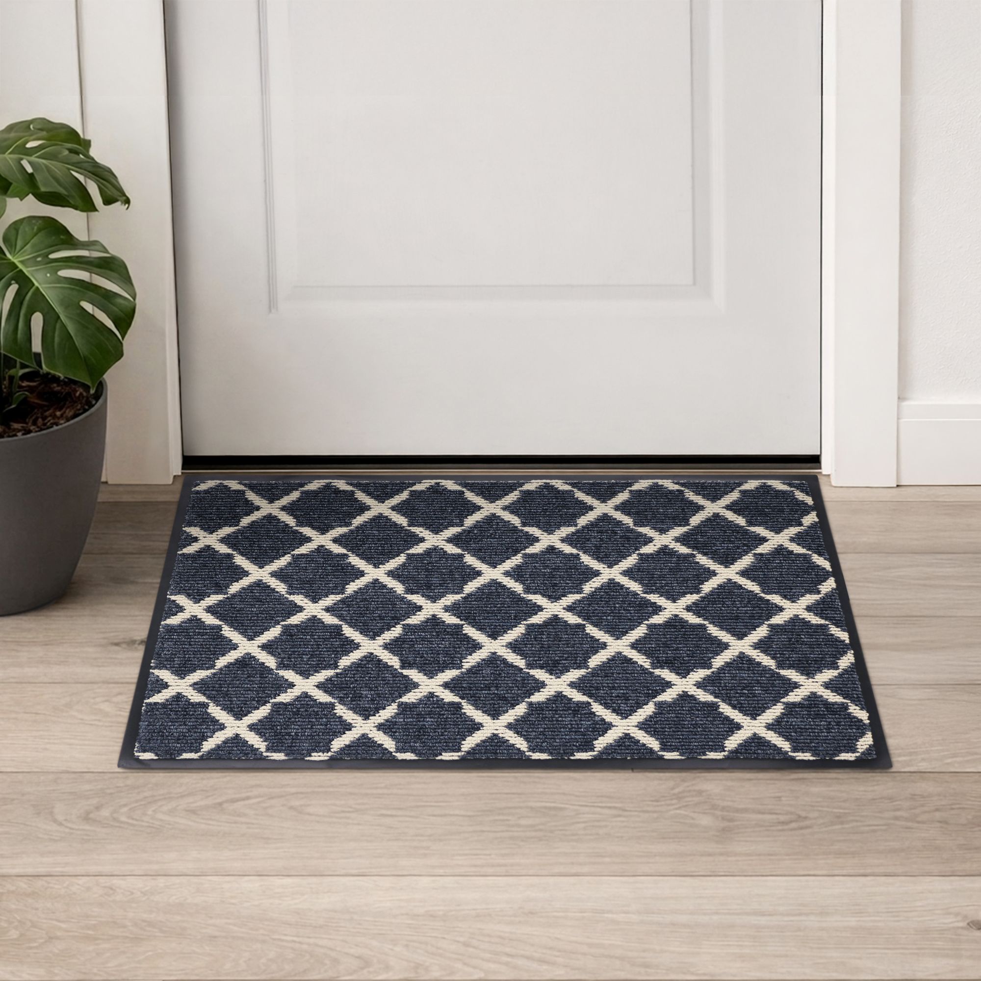 Paillasson Mainstays Malin Discovery denim, surface gratte-pieds touffetée, 2 pi x 3 pi