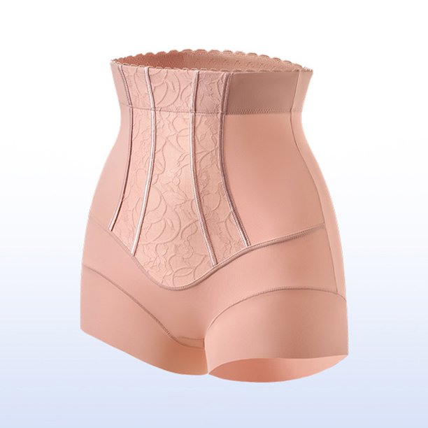 Fajas moldeadoras de cintura media para mujer, con encaje, para abdomen y cadera, cómodas, transpirables, ropa interior