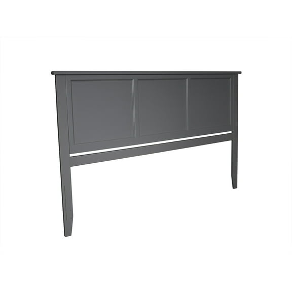 AFI Madison Headboard with USB Charging Station Grey Wood Finish King