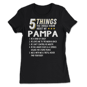 Funny 5 Things Grandpa Pampa Shirt Crazy Gift Idea