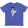 thumbnail image 3 of Inktastic African American Boy, Karate Boy, Black Belt, Kata Youth T-Shirt, 3 of 5