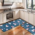 thumbnail image 3 of Kitchen Rugs Sets Of 2,Blue Christmas Snowman Pattern Anti Fatigue Kitchen Mat Rugs Non Slip Washable,Decorative Kitchen Floor Mats for Kitchen,Sink,Laundry,17"x47"+17"x47", 3 of 5