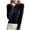 Black, variant on Women's Sweaters Fall Sweaters for Women Ladies Lapel Knitted Sweater Slim Fit Long Sleeve Bottoming Shirt Design Solid Color Lapel Sweater