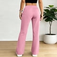 thumbnail image 4 of Pants for Women, Flare Yoga Pants for Women Casual Flared Sweatpants Baggy Drawstring High Waist Yoga Leggings Stretch Bell Bottom Pants, 4 of 6