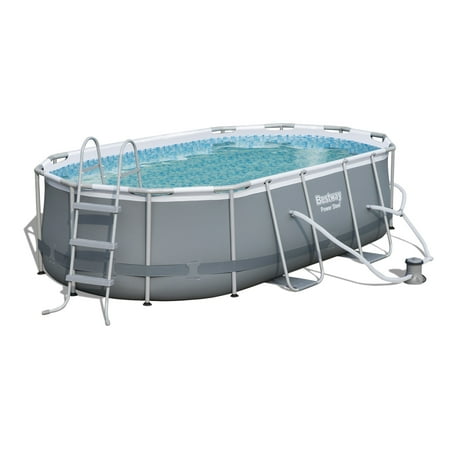 UPC: 0821808013227 | Power Steel 14  x 8 2  x 39.5  Oval Pool Set