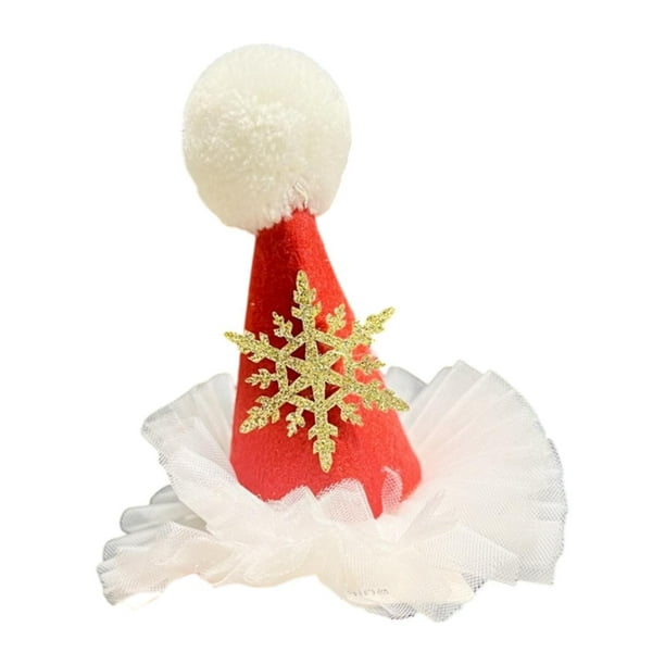 Pinza para el pelo navideña, tocado decorativo, bonita horquilla para mujer Copo de nieve