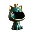 thumbnail image 1 of MesaSe Fortune Cat Storage Sculpture Resin Key Holder Figurine for Home Study (Orange), 1 of 9