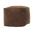 thumbnail image 4 of Gold Medal Bean Bags Micro-Fiber Suede Ottoman, Medium, Cocoa, 4 of 5