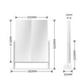 thumbnail image 7 of Impressions Vanity Lavish Trifold LED Tri Tone Makeup Mirror, 360 Degree Tilt Desk Mirror (White), 7 of 7