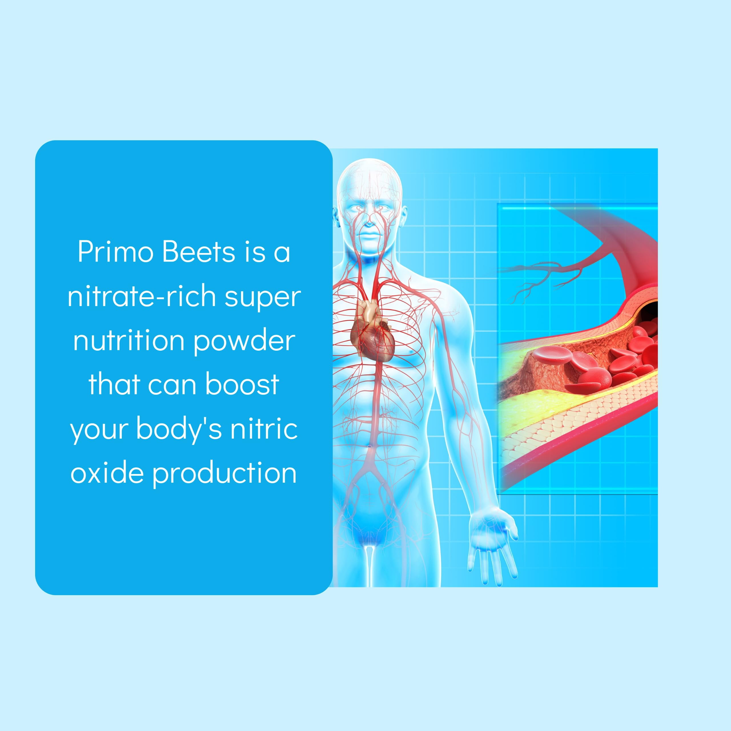 Consult Beaute Primo Beets Powder Drink Mix with Electrolytes, Nitrates, Energy Boost - Natural Flavor - 30 Servings