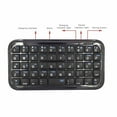 thumbnail image 5 of RuiJiao Multi-Device Wireless Bluetooth Mini Pocket Keyboard, Universal Portable Compact Keyboard for iOS, Android, Windows, Mac, PC, Tablet with Easy Pairing and Function Keys (Black), 5 of 8