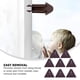 thumbnail image 2 of 8 Uds cerraduras de ventana cerradura de seguridad antipellizco puerta de ventana cerradura protectora para niños, 2 of 5