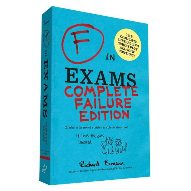 F In Exams Complete Failure Edition Gifts For Teachers Funny Books Funny Test Answers Paperback Walmart Com Walmart Com