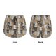 thumbnail image 3 of Balery Cartoon Bear Pantalones cortos deportivos para mujer con forro y dos bolsillos, elásticos, para entrenamiento, gimnasio, yoga-Small, 3 of 7