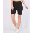 thumbnail image 3 of Real Essentials 4 Pack: Women's 9" Bermuda Long High Waisted Shorts with Pockets Casual Workout Athletic (Available in Plus), 3 of 7
