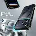 thumbnail image 5 of JETech Magnetic Case for iPhone 17 Pro Max 6.9-Inch, Compatible with MagSafe, Soft Electroplated TPU Frame with Hard Clear PC Back, Shockproof Phone Cover (Black), 5 of 5