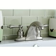 thumbnail image 1 of Kingston Brass KB7648AL Robinet de Lavabo à Deux Poignées de 4 Po avec Pop-up de Détail, 1 of 2