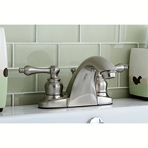 Kingston Brass KB7648AL Robinet de Lavabo à Deux Poignées de 4 Po avec Pop-up de Détail