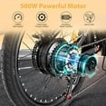 thumbnail image 6 of Gocio 20" Folding Electric Bike, Electric Bicycle with Double Shock Absorption 500W EbikeProfessional 7 Speed Electric Commuter Bike Ebike for Adult 374.4WH Electric Bike, 6 of 8
