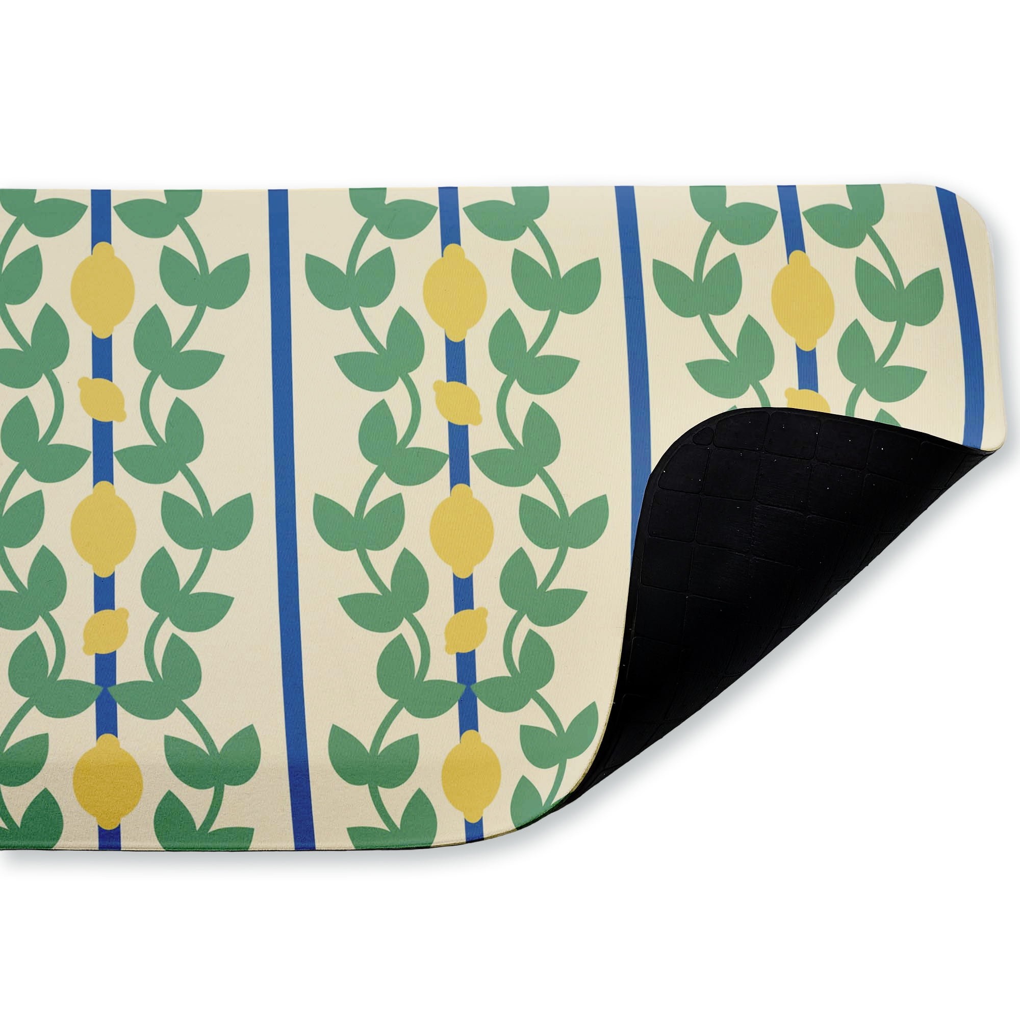Stupell Industries Lemon Vine Pattern Printed Anti-Fatigue Floor Mat, design by Lil' Rue