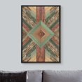 thumbnail image 3 of PixonSign Framed Wall Art Western Decor Diamond Polygon Collage Abstract Geometric Wood Panels Woodblock Modern Art Country/Farmhouse Multicolor Canvas Prints for Home Decor -, 3 of 5