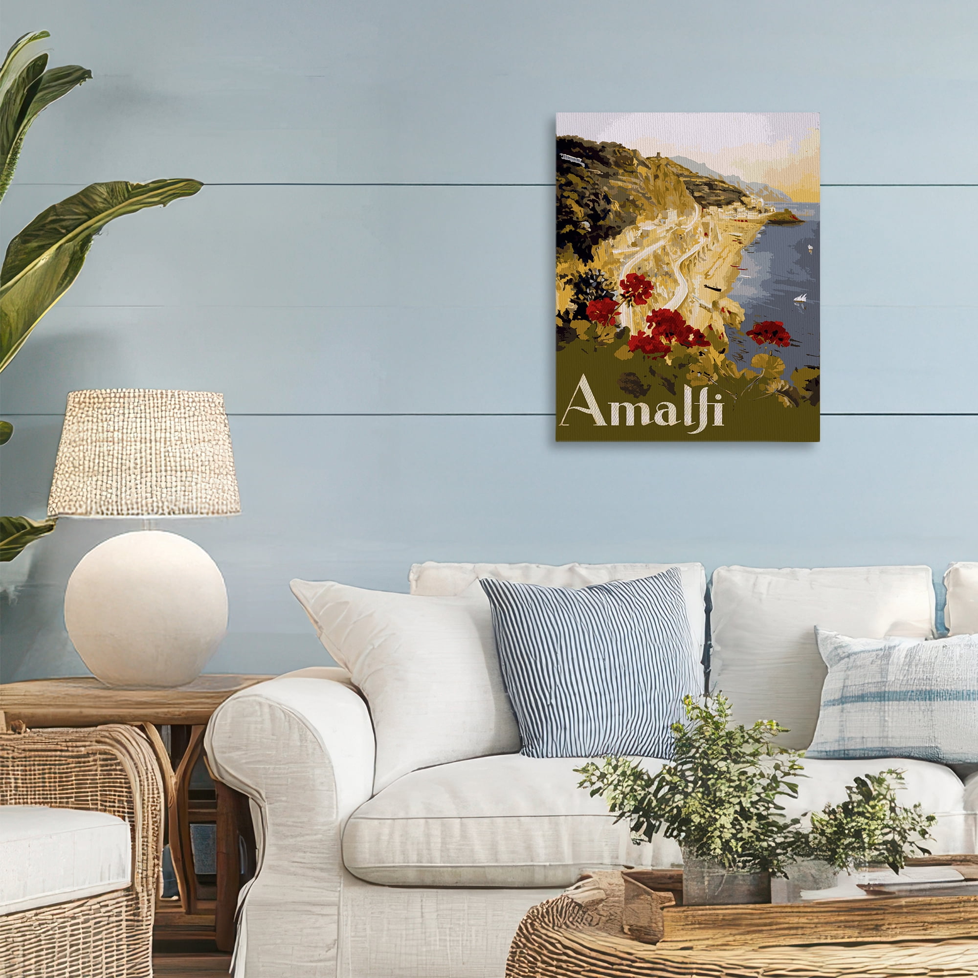 Stupell Industries Picturesque Amalfi Coast Canvas Wall Art, design by Lil' Rue