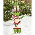 thumbnail image 3 of Letrero navideño de duende para jardín, decoración para exteriores, decoración navideña para camino de jardín, 3 piezas, 3 of 5
