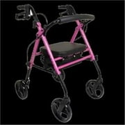 Rollator Aluminum Height Adjustable Pink
