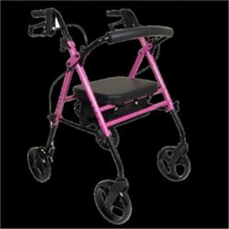 Rollator Aluminum Height Adjustable Pink