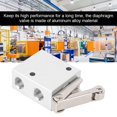 thumbnail image 4 of Aluminum Alloy Pneumatic Three-Way Diaphragm Valve with Unidirectional Flow, G1/4 Inch Threaded Connection for Efficient Air Control Systems, 4 of 6