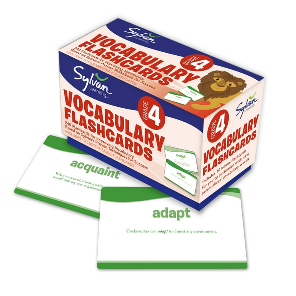 Sylvan Language Arts Flashcards: 4th Grade Vocabulary Flashcards : 240 ...