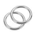thumbnail image 1 of Uxcell Metal Rings Stainless Steel Rings Marine Grade Multi-Purpose O Ring Welded Round Ring 2 4x25mm, 1 of 5