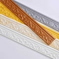 thumbnail image 7 of Self-adhesive flexible trim strip, 3D sticky vintage decorative wallpaper border, wall edge foam baseboard, waterproof wall sticker for corners lines ceiling decoration, 7 of 7