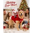 thumbnail image 2 of Santa Dog Costume, Santa Rider Pet Christmas Costume, Christmas Pet Outfit Cozy Holiday Party Wear with Reindeer Hood Design, Style-A, S, 2 of 7