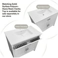 thumbnail image 5 of 24" White Freestanding Bath Vanity Tip-Out Drawer Sink Cabinet Without Top, 5 of 9