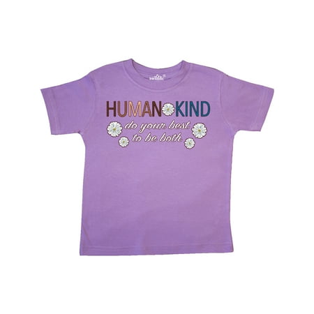 

Inktastic Human Kind do Your Best to be Both Gift Toddler Boy or Toddler Girl T-Shirt