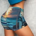 thumbnail image 4 of Fotbe Ocean View Bedroom Shorts Sin Costuras – Shorts Deportivos de Cintura Alta para Mujer, Elásticos para Gimnasio, Yoga, Running o Ciclismo-Medium, 4 of 8