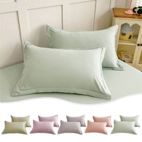 InsCrazy Pillowcases Pack of 2, King Size Pillow Cases, Soft and Breathable Wrinkle Resistant Pillow Covers 20 X 30 Inches