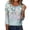 01 Multicolor 16, variant on Fewfanhot Women Clothing 2026 Blouse Crewneck Pleated Tunic Tops 3/4 Sleeve Dressy Casual Shirts Business Work Outfits
