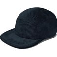 thumbnail image 2 of Zhengup Corduroy Flat Brim Baseball Cap Solid Color 5 Panel Caps Trendy Trucker Hat for Men Women Adjustable Snapback Hat, 2 of 7
