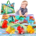 thumbnail image 1 of Toy ALASOU Dinosaur Fantastic Creatures con tapete de juegos y bolsa de almacenamiento, 1 of 8