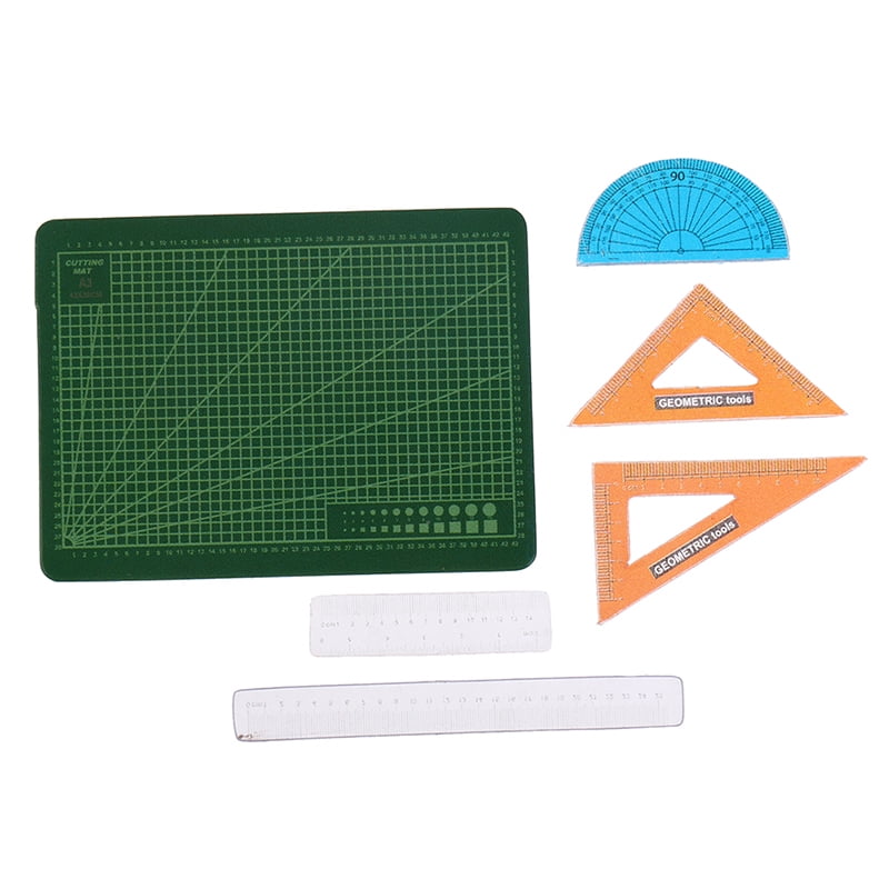 6pcs/set 1:12 Scale Dollhouse Miniature Cutting Mat Scissor Ruler AccessorieNID 6pcs/set 1:12 Scale Dollhouse Miniature Cutting Mat Scissor Ruler AccessorieNID